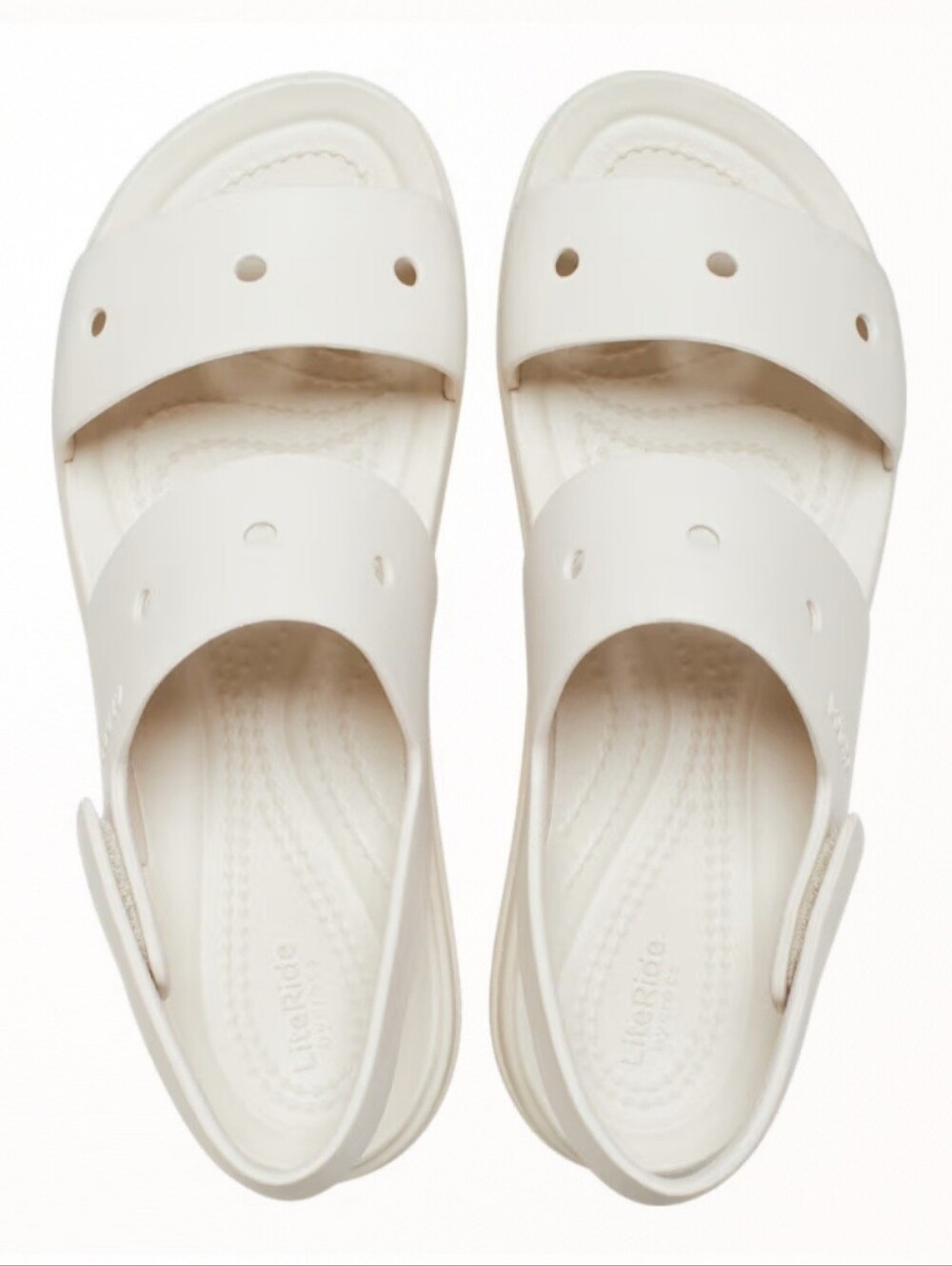 Crocs Classic Platform Sandal — Neutral Cream - Picture 2 of 7
